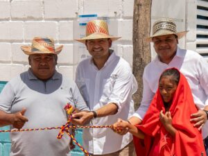Inauguración de sistemas de agua potable para comunidades indígenas wayuu en Riohacha.