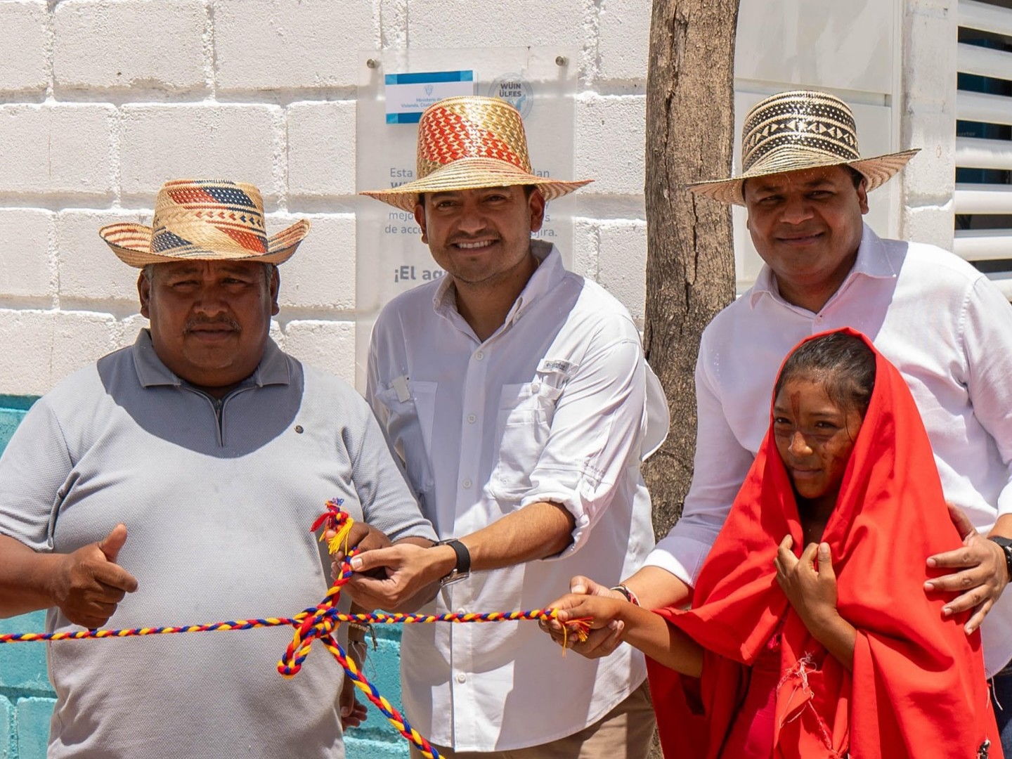 Inauguración de sistemas de agua potable para comunidades indígenas wayuu en Riohacha.