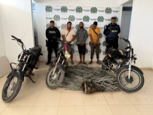Policía en Barrancas captura a tres hombres por hurto de cableado eléctrico