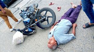 Accidente de tránsito en Aguachica deja adulto mayor herido en la vía