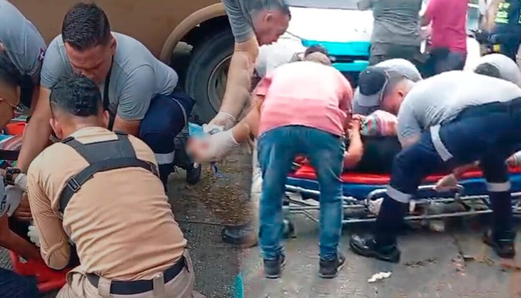 accidente en el barrio El Recreo