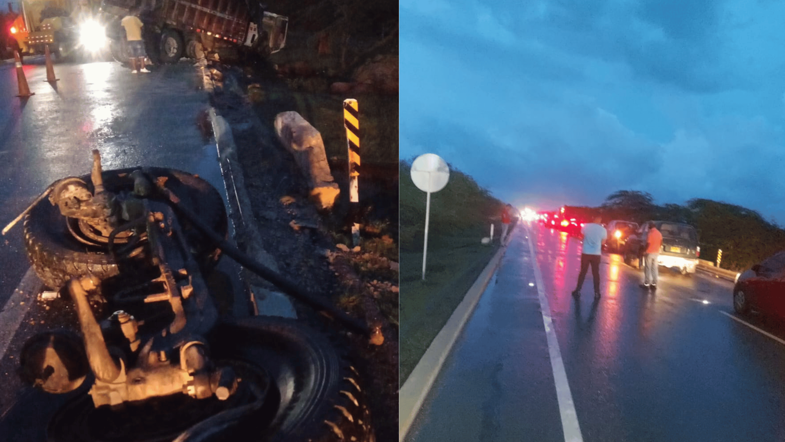 accidente en la vía Riohacha Camarones