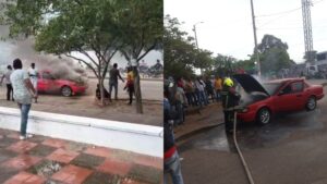 incendio automóvil Riohacha