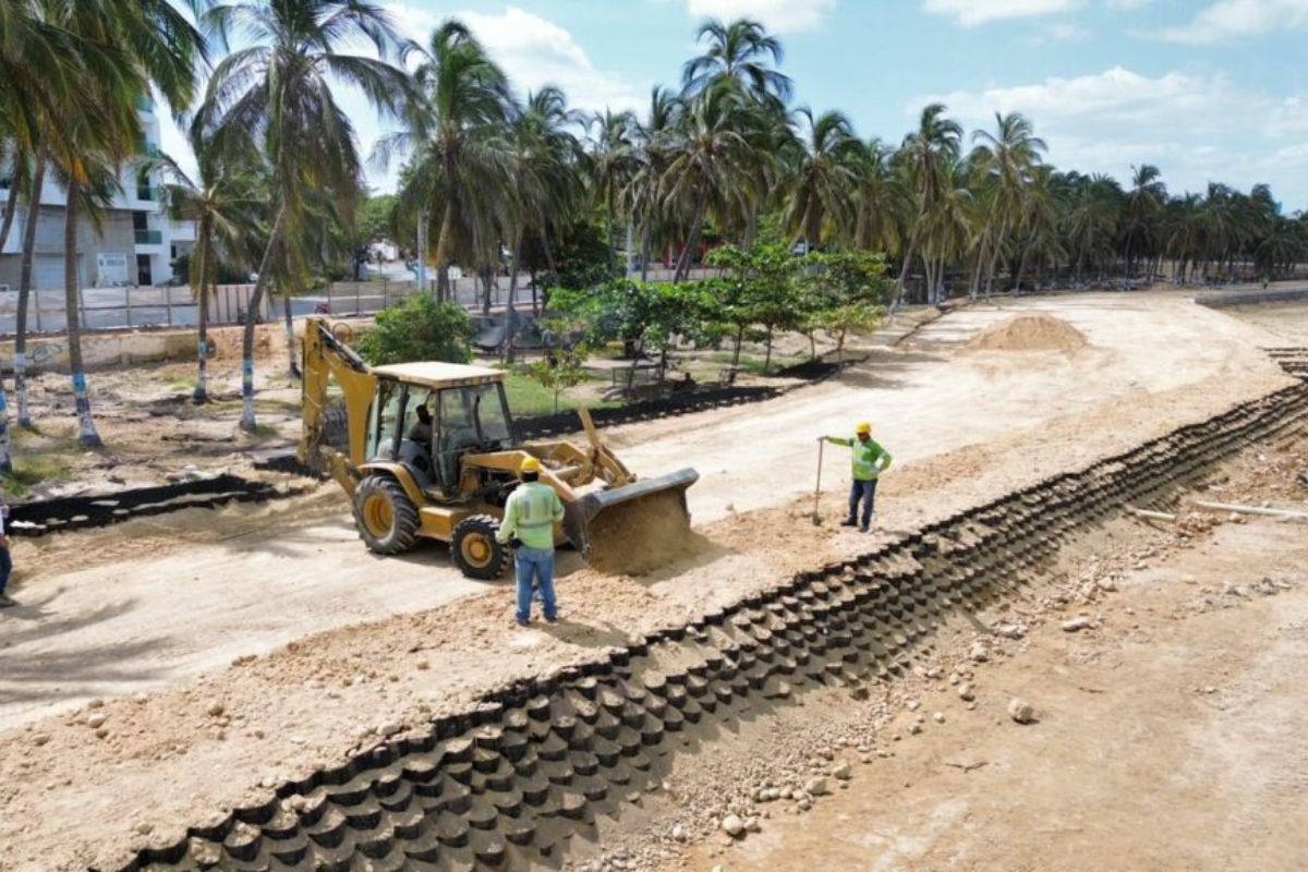 obras del Malecón de Riohacha