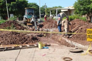 obras de alcantarillado en Villanueva