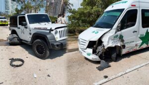 accidente vía Puerto Colombia Barranquilla