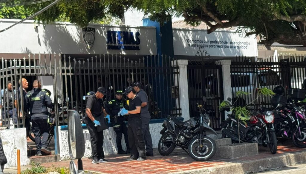 atentado en empresa Atenas Barranquilla